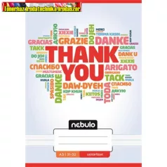 Füzet, A5, szótár, 31-32,  (A/5) Nebulo -Thank you -