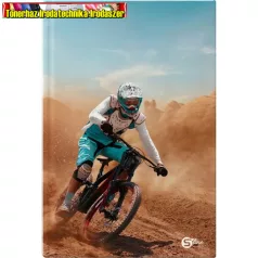   Beíró A5 96 lap kemény fedelű kockás füzet (S-line) - Bike -