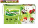   Pickwick zöld tea 30g Gyümölcs variációk (kókusz, áfonya, mangó, eper)