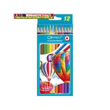 Connect Színes ceruza hatszögletű 12db-os (3474)
