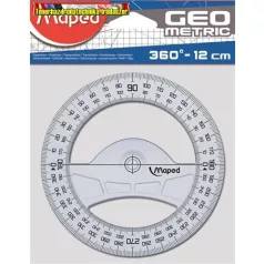 MAPED Geometric Szögmérő, műanyag, 360°