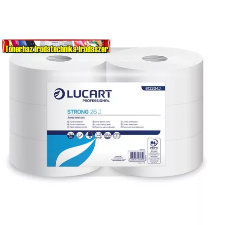 Lucart Strong 812204Toalettpapír Ipari 26cm átmérő,  hófehér,2 rétegű 