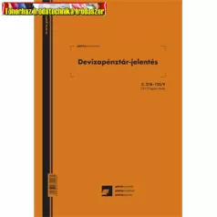   Deviza pénztárjelentés 25x2 lapos tömb A/4 álló PÁTRIA C.318-123/V