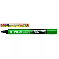   PILOT Permanent Marker 100 alkoholos filc vastag gömb hegyű (kúpos) zöld
