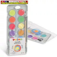   - KIÁRUSíTÁS - Vízfesték PRIMO 115A12FM 12x Ø 30 mm (nagygombos - 7 metallic + 5 neon szín )