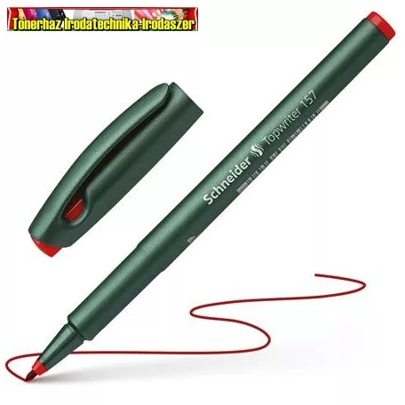 Schneider Topwriter 157 tűfilc 0,8 mm piros színben