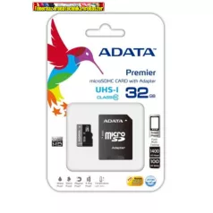   A-DATA SD Micro 32GB HC  1Adapter UHS-I CL10 AUSDH32GUICL10-RA1  (microSDHC)