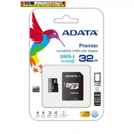 A-DATA SD Micro 32GB HC  1Adapter UHS-I CL10 AUSDH32GUICL10-RA1  (microSDHC)