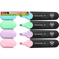   SCHNEIDER Job Pastel Szövegkiemelő készlet, 1-5 mm,  4 különböző pasztell szín