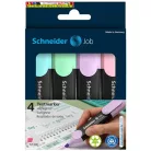 SCHNEIDER Job Pastel Szövegkiemelő készlet, 1-5 mm,  4 különböző pasztell szín