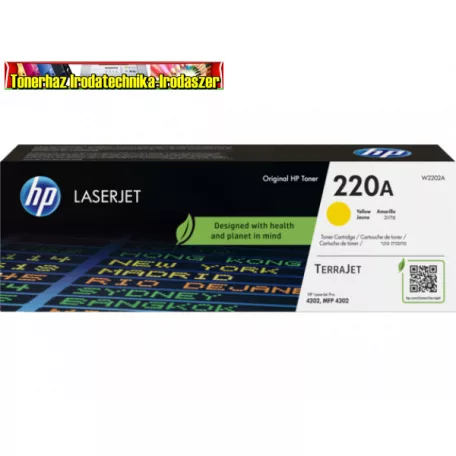 HP W2202A EREDETI TONER YELLOW 1800 OLDAL KAPACITÁS NO.220A