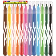   MAPED Color Peps Jungle Filctoll készlet, 2,8 mm, kimosható,  12 különböző szín