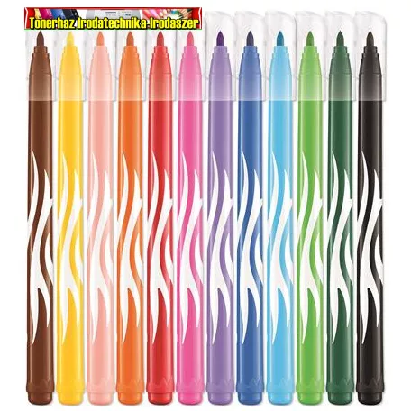 MAPED Color Peps Jungle Filctoll készlet, 2,8 mm, kimosható,  12 különböző szín
