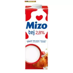Tartós tej, visszazárható dobozban, 2,8%, 1 l, MIZO UHT 