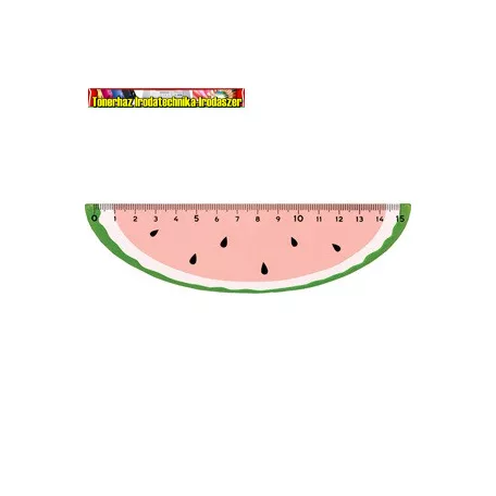 15 cm fa vonalzó gyümölcs vegyes Centrum