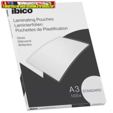 Lamináló fólia A/3 IBICO Basics Standard Pouch 125mic fényes 100db/dob (303x426mm) (627313)