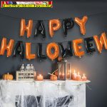   58142 Halloween-i lufi szett - Happy Halloween - felirat - rögzítő szalaggal