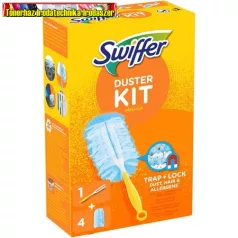   SWIFFER Duster Portörlő készlet, 1 nyél + 4 db utántöltő fej, 