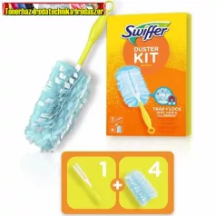   SWIFFER Duster Portörlő készlet, 1 nyél + 4 db utántöltő fej, 