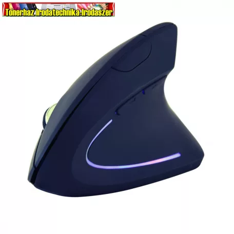 Gembird MUSW-ERGO-01 Ergonomic wireless mouse Black (vezeték nélküli egér)