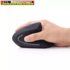 Gembird MUSW-ERGO-01 Ergonomic wireless mouse Black (vezeték nélküli egér)