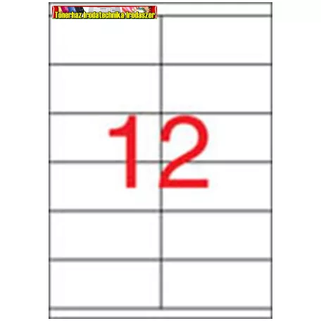 Apli Etikett (öntapadós címke), univerzális, 105x48 mm, APLI, (1200 etikett/csomag) (03139)
