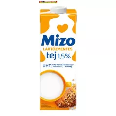   Tartós tej, laktózmentes, visszazárható dobozban, 1,5%, 1 l, MIZO UHT