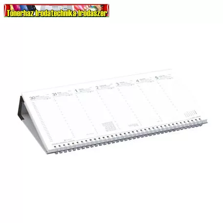 Naptár, asztali, fekvő, TOPTIMER, fekete T050