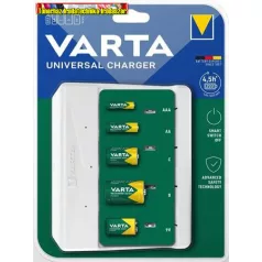   VARTA Universal akkumulátor töltő akku nélkül fehér (AA/AAA/C/D/9V)