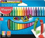   Zsírkréta, MAPED Color Peps Wax, 18 különböző szín (18db/cs)