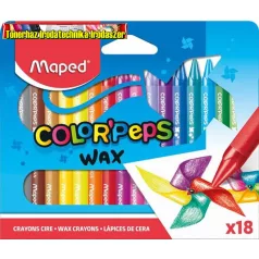   Zsírkréta, MAPED Color Peps Wax, 18 különböző szín (18db/cs)
