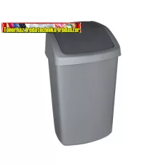 CURVER Swing top Billenős szemetes, 50 l,  ezüst/grafit