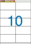   Etikett 105x57mm 10címke/lap 100lap/dob  (öntapadós címke)