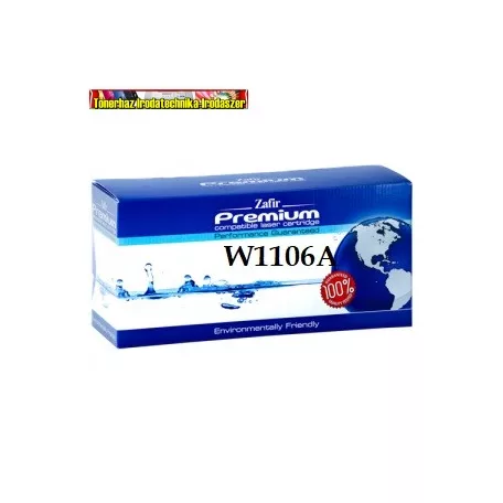 Utángyártott W1106A Prémium TONER BLACK NEW CHIP 1K NO.106A  1K HP nyomtatóhoz