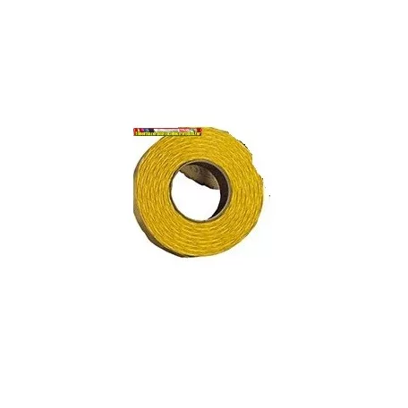 Árazószalag 25x12 mm narancs sárga