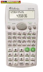 VICTORIA GVT-736 , tudományos számológép, 283 funkció, fehér