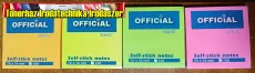 OFFICIAL Jegyzettömb öntapadós 76x76 mm 100 lap neon színek OFFICIAL Jegyzettömb öntapadós 76x76 mm 100 lap neon színek