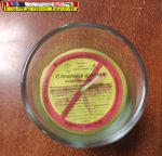   Szúnyogriasztó Citronella gyertya üvegpohárban  (szúnyogűző)