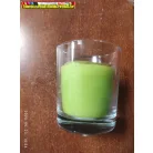 Szúnyogriasztó Citronella gyertya üvegpohárban  (szúnyogűző)