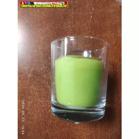 Szúnyogriasztó Citronella gyertya üvegpohárban  (szúnyogűző)