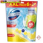   DOMESTOS Power5 XXL  Pack WC frissítő blokk Lime ( 6x50gr ) (wc illatosító)