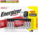   Energizer MAX  Alkaline ceruza elem AAA 1.5V LR03 , db-ár (10db-os kiszerelés)