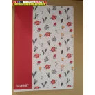 Füzet STREET BLOSSOM PP(müanyag) borító A4, 42 lapos fehér papír, vonalas, margós, kül. mintával (81-42) (81-32)