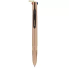  ZEBRA Smooth Golyóstoll, 0,37 mm, nyomógombos, négyszínű, rose gold