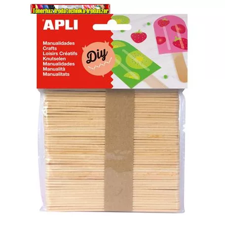 Pálcika, fa, APLI Creative natúr (50 db/csg) (spatula)