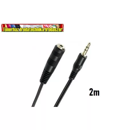 Audió kábel 3.5mm jack hosszabbító 2m 50431 