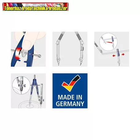  STAEDTLER Noris 550 02 Körző készlet, precíziós, 4 darabos