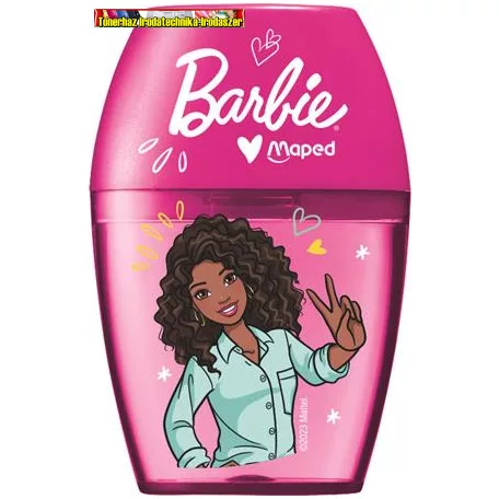 Hegyező, egylyukú, tartályos MAPED Barbie Shaker