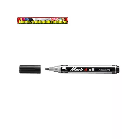 STABILO Mark-4-all Alkoholos marker, 1,5-2,5 mm, kúpos, fekete