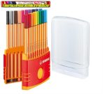   STABILO Point 88 ColorParade,Tűfilc készlet, 0,4 mm,  20 különböző szín/cs